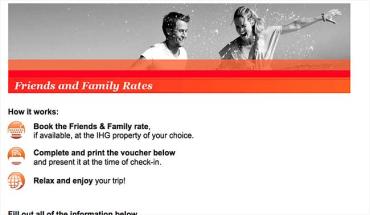 What Is IHG Friends And Family Rate: Codes, Vouchers And Discounts